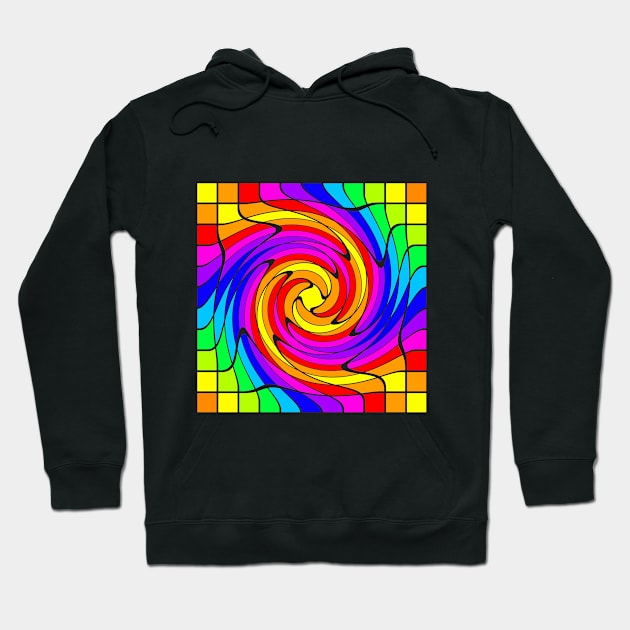 Rainbow Swirl Hoodie by WhatProductionsBobcaygeon